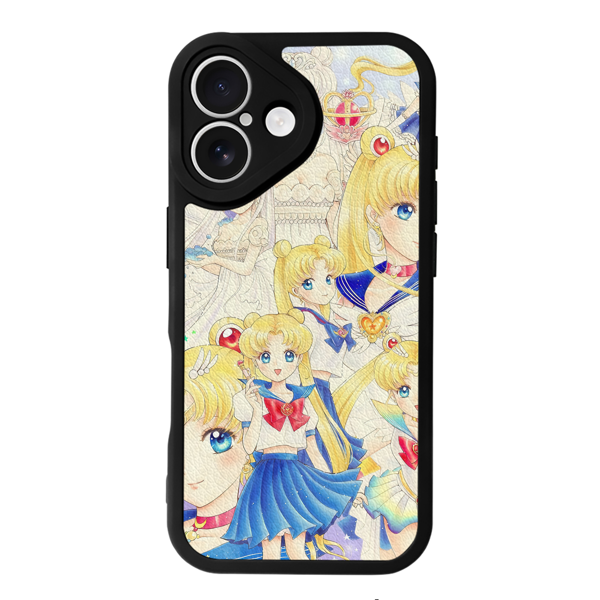 （画像用） 美少女戦士セーラームーン Sailor Moon 【iPhone 16シリーズ対応】シリコンスマホケース（レザー調） 材質：シリコン